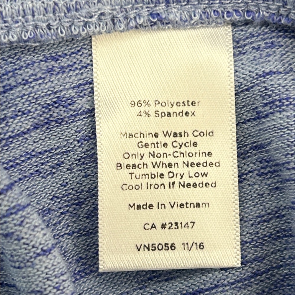 Talbots Blue Heathered Comfy Relaxed Knit Capris, Medium - Picture 5 of 5
